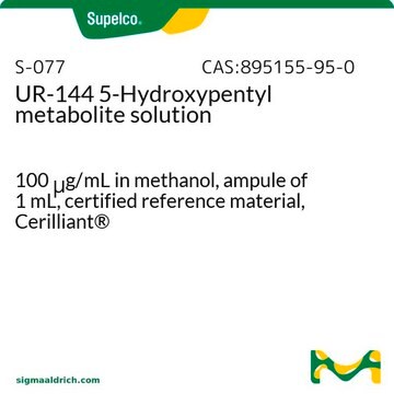 UR-144 5-Hydroxypentyl metabolite solution 100&#160;&#956;g/mL in methanol, ampule of 1&#160;mL, certified reference material, Cerilliant&#174;