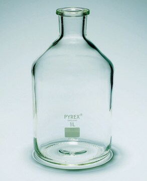 Pyrex&#174; Reagent bottles, unground narrow neck capacity 10000&#160;mL