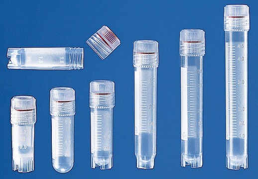 BRAND&#174; cryogenic tube with screw cap capacity 1.2&#160;mL, with external thread, U-bottom bottom (self-standing)