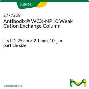 Antibodix&#174; WCX-NP10 Weak Cation Exchange Column L × I.D. 25&#160;cm × 2.1&#160;mm, 10&#160;&#956;m particle size