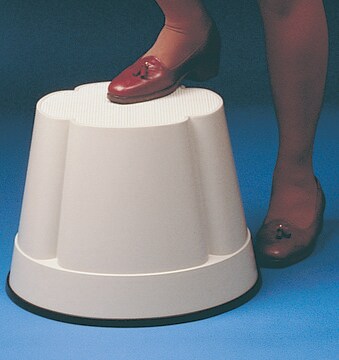 Step stool free-floating action makes it easy to push in any direction