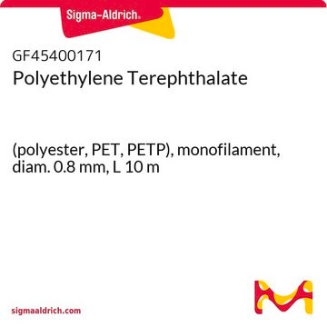 Polyethylene Terephthalate (polyester, PET, PETP), monofilament, diam. 0.8&#160;mm, L 10&#160;m