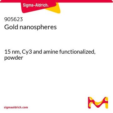 Gold nanospheres 15&#160;nm, Cy3 and amine functionalized, powder