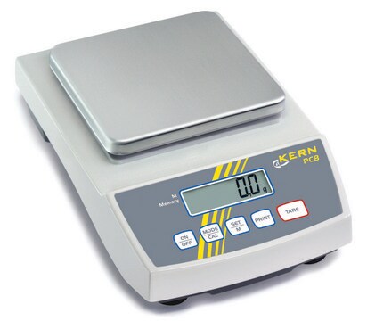 Kern PCB precision balances Kern PCB-2000-1, weighing capacity 2,000&#160;g, resolution: 0.1&#160;g, linearity: ±0.2&#160;g