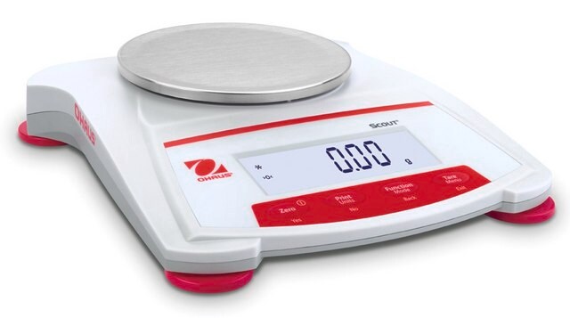 Ohaus&#174; Scout&#174; Portable Balance Model SKX422, weighing capacity 420&#160;g, resolution: 0.01&#160;g, AC/DC input 230 V, universal plug set