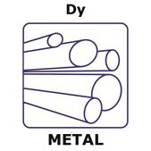 Dysprosium rod, 100mm, diameter 6.35mm, cast, 99%