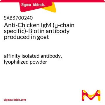 Anti-Chicken IgM (&#956;-chain specific)-Biotin antibody produced in goat affinity isolated antibody, lyophilized powder