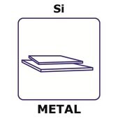 Silicon sheet, 10x10mm, thickness 0.5mm, single crystal, -100, 100%