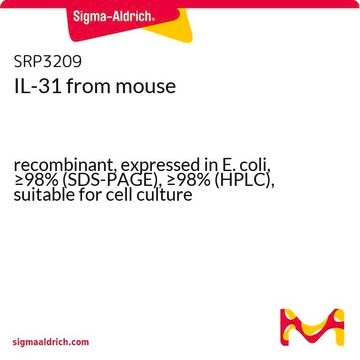 IL-31 from mouse recombinant, expressed in E. coli, &#8805;98% (SDS-PAGE), &#8805;98% (HPLC), suitable for cell culture