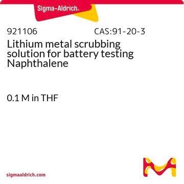 Lithium metal scrubbing solution for battery testing Naphthalene 0.1&#160;M in THF