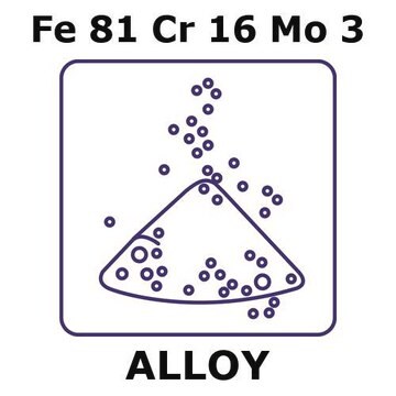 Iron-Chromium-Molybdenum alloy, Fe81Cr16Mo3 powder, 150micron max. particle size, atomized, 50g, 30micron