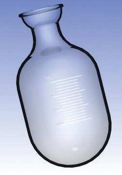 Ace receiving flask for rotary evaporators, graduated, round bottom size 1000&#160;mL