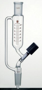 Synthware&#8482; pressure equalizing funnel with high vacuum valve 125 mL, joint: ST/NS 14/20, valve size 0-4 mm