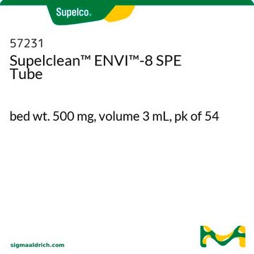 Supelclean&#8482; ENVI&#8482;-8 SPE Tube bed wt. 500&#160;mg, volume 3&#160;mL, pk of 54