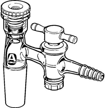 Tubing adapter with Torion&#8482; connection and stopcock PTFE stopcock, O.D. 1/2&#160;in., male joint: ST/NS 29/32