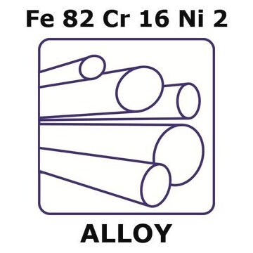 Stainless Steel - AISI 431 alloy, Fe82Cr16Ni2 200mm rod, 6.0mm diameter