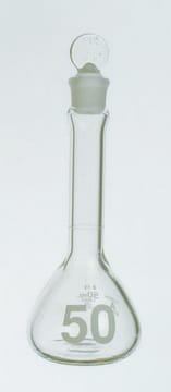 Kimax&#174; heavy-duty wide-mouth, large numbers volumetric flasks - CLASS A capacity 20&#160;mL