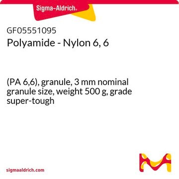 Polyamide - Nylon 6, 6 (PA 6,6), granule, 3&#160;mm nominal granule size, weight 500&#160;g, grade super-tough