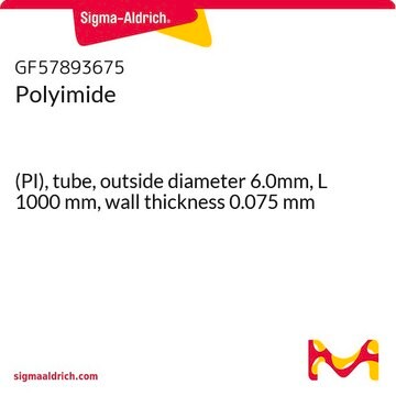 Polyimide (PI), tube, outside diameter 6.0mm, L 1000&#160;mm, wall thickness 0.075&#160;mm