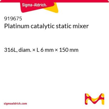 Platinum catalytic static mixer 316L, diam. × L 6&#160;mm × 150&#160;mm