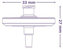 Millex&#8482; polyethersulfone syringe filter pore size 0.22&#160;&#956;m, diam. 33&#160;mm, non-sterile, hydrophilic, PFAS Validated