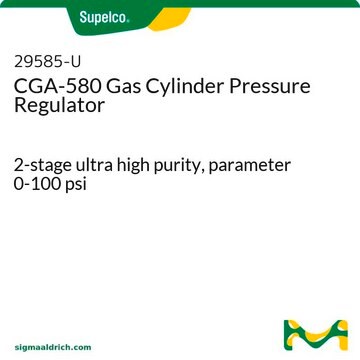 CGA-580 Gas Cylinder Pressure Regulator 2-stage ultra high purity, parameter 0-100 psi