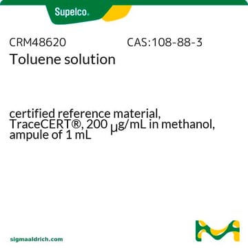 Toluene solution certified reference material, TraceCERT&#174;, 200&#160;&#956;g/mL in methanol, ampule of 1&#160;mL