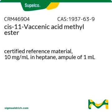 cis-11-Vaccenic acid methyl ester certified reference material, 10&#160;mg/mL in heptane, ampule of 1&#160;mL