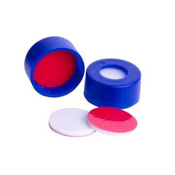 Wheaton&#174; Microliter Snap Caps With Septa dark blue PTFE/silicone cap