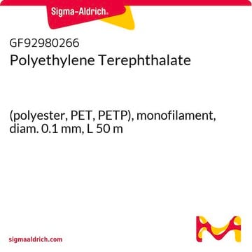 Polyethylene Terephthalate (polyester, PET, PETP), monofilament, diam. 0.1&#160;mm, L 50&#160;m