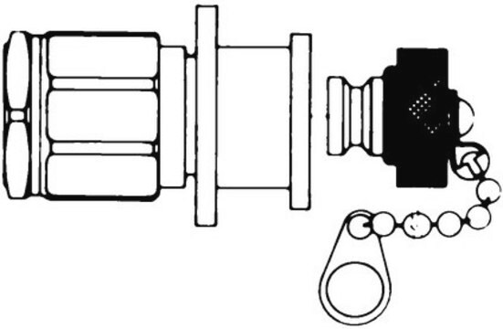 Hose Connector, 1/8 in. NPTF quick-release valve Accessories for filter holders for sample preparation.