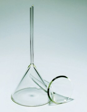 Pyrex&#174; Filter funnel, long stem top O.D. 80&#160;mm