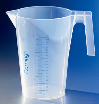 Corning&#174; reusable beaker with handle and spout polypropylene, size 2&#160;L