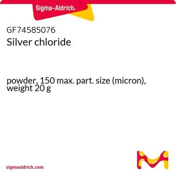 Silver chloride powder, 150 max. part. size (micron), weight 20&#160;g