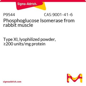 Phosphoglucose Isomerase from rabbit muscle Type XI, lyophilized powder, &#8805;200&#160;units/mg protein