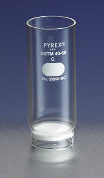 Pyrex&#174; fritted disc body diam. 35&#160;mm, porosity 40-60&#160;&#956;m