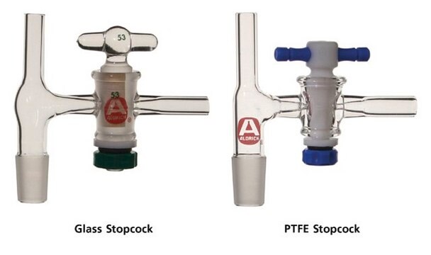 Aldrich&#174; septum-inlet adapter with stopcock on side-arm joint: ST/NS 29/32, PTFE stopcock