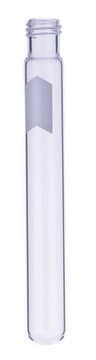 KIMBLE&#174; disposable screw thread culture tube with white marking spot round bottom borosilicate glass, tube diam. × L (16&#160;mm) (100&#160;mm), non-sterile