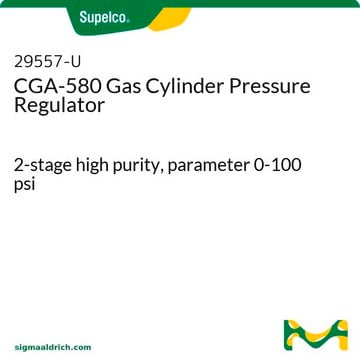 CGA-580 Gas Cylinder Pressure Regulator 2-stage high purity, parameter 0-100 psi