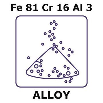 Iron-Chromium-Aluminum alloy, Fe81Cr16Al3 powder, 45micron max. particle size, atomized, 100g