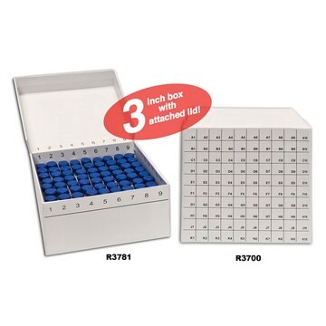 MTC&#8482; Bio FlipTop&#8482; Freezer Box With Hinged Lid cardboard, white, to hold, 100 x cryovials, pack of 50&#160;ea