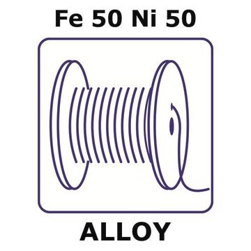 Iron-Nickel alloy, Fe50Ni50 5m wire, 1.0mm diameter, annealed