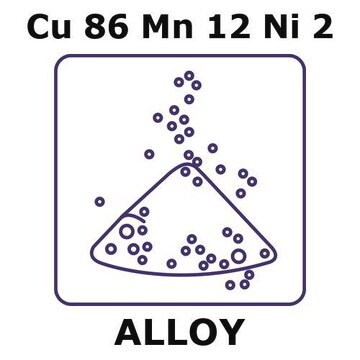 Manganin&#174; - resistance alloy, Cu86Mn12Ni2 powder, 200g, 50micron max. particle size, atomized condition