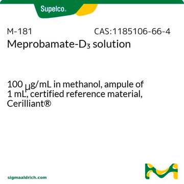 Meprobamate-D3 solution 100&#160;&#956;g/mL in methanol, ampule of 1&#160;mL, certified reference material, Cerilliant&#174;