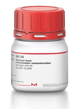 Dextran from Leuconostoc mesenteroides average mol wt 60,000-76,000