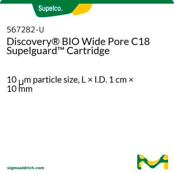 Discovery&#174; BIO Wide Pore C18 Supelguard Cartridge 10&#160;&#956;m particle size, L × I.D. 1&#160;cm × 10&#160;mm