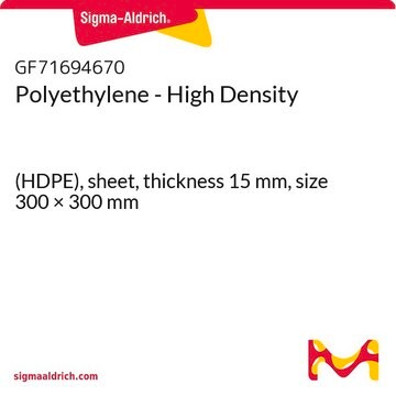 Polyethylene - High Density (HDPE), sheet, thickness 15&#160;mm, size 300 × 300&#160;mm