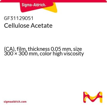 Cellulose Acetate (CA), film, thickness 0.05&#160;mm, size 300 × 300&#160;mm, color high viscosity