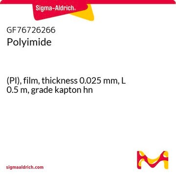 Polyimide (PI), film, thickness 0.025&#160;mm, L 0.5&#160;m, grade kapton hn