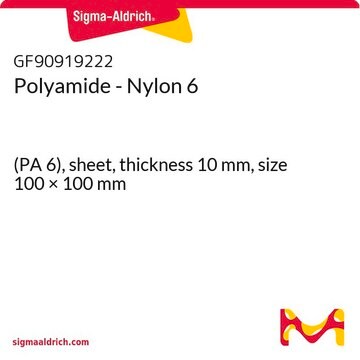 Polyamide - Nylon 6 (PA 6), sheet, thickness 10&#160;mm, size 100 × 100&#160;mm